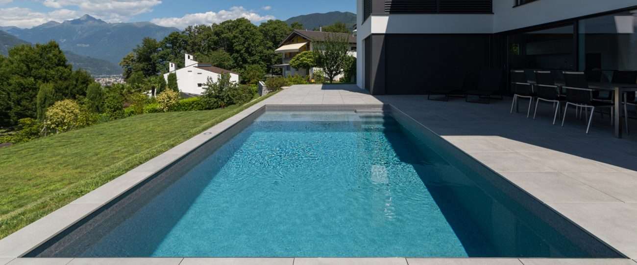 Costruzione piscina in Ticino