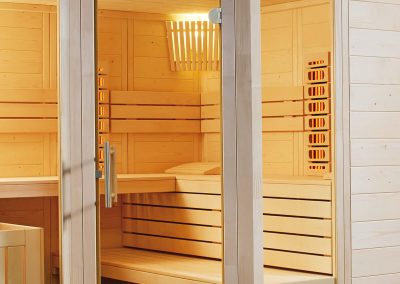 saune combinate - Sauna finlandese con sauna infrarossi Ticino